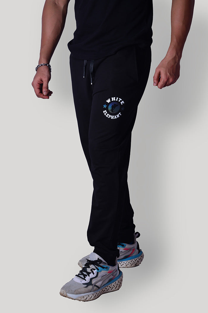 Men Black Solid Joggers