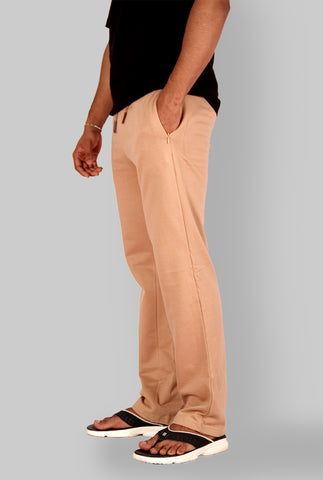 BEIGE COLOR STRAIGHT FIT COTTON PANT