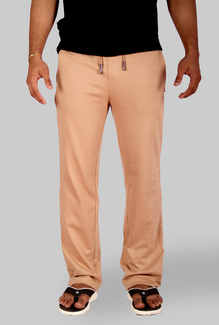 BEIGE COLOR STRAIGHT FIT COTTON PANT