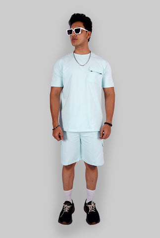 AQUA BLUE COLOR CO-ORD SET - UNISEX