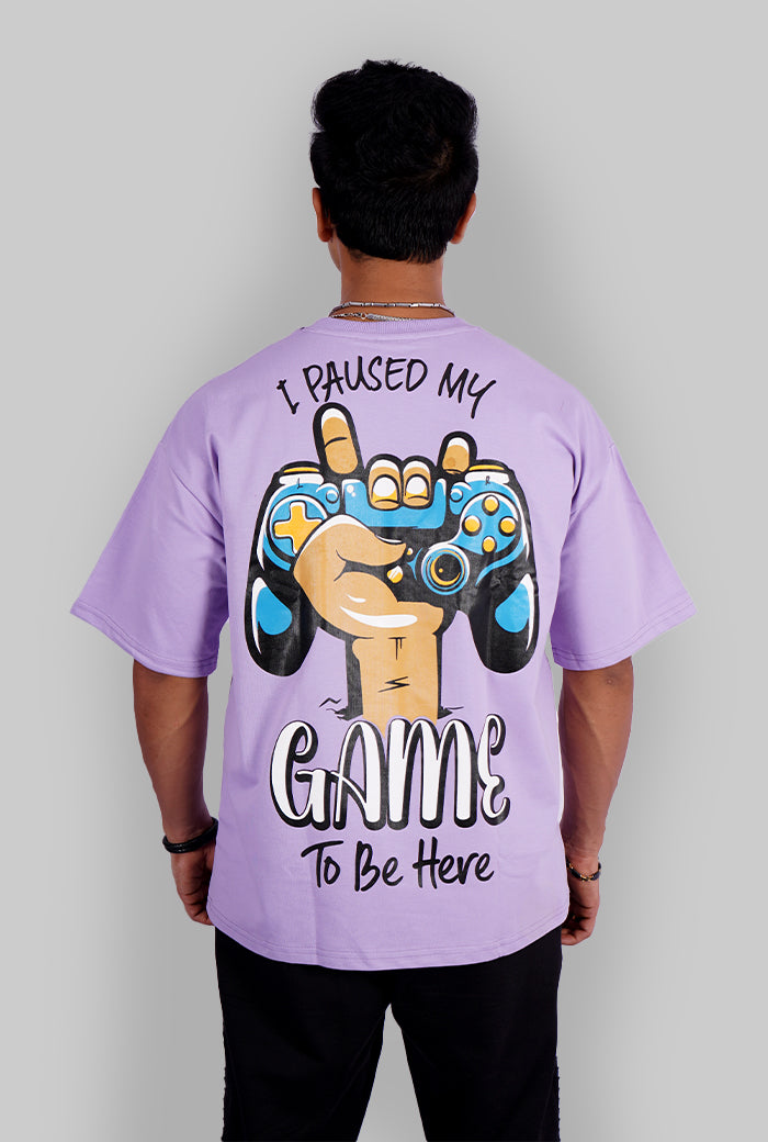 'I paused my Game to be here' Printed T-Shirt - Unisex